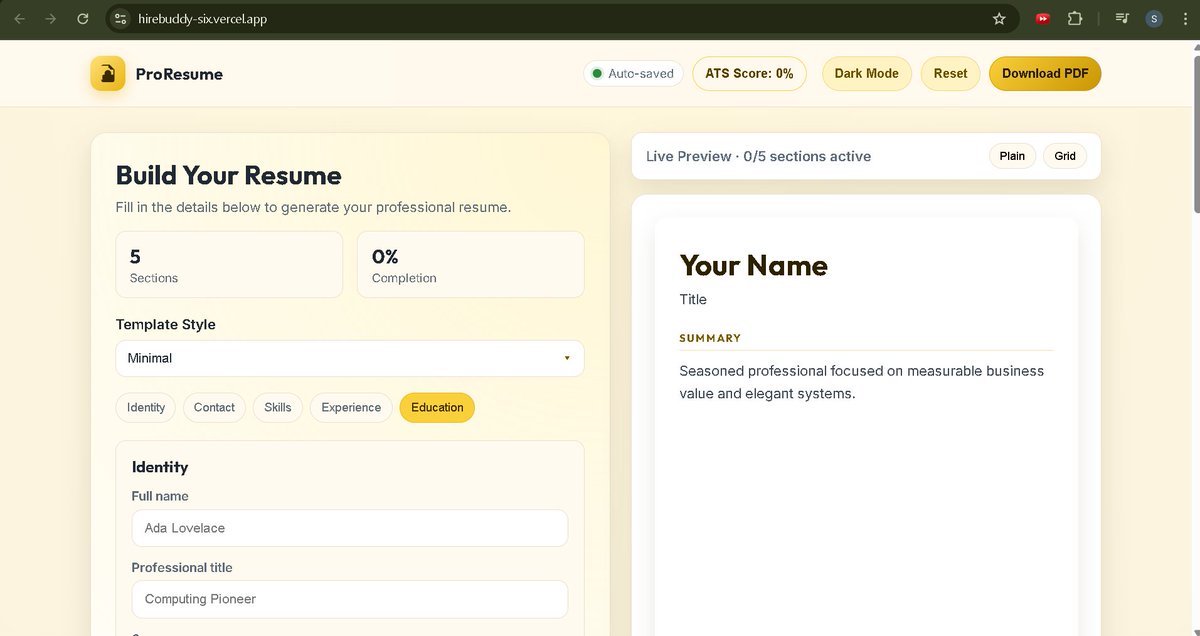SubhamP49653065's tweet photo. Day 6 | #Three90Challenge 🚀Started my learning streak with 21 Days Project Batch-3 at
@geeksforgeeks 
L6:ProResume: Schema-Driven CV Composer with Modular Templates  Link: https://t.co/ggNLcO47OQ

 #commitwithgfg #three90challenge https://t.co/wbtmpEOu5R