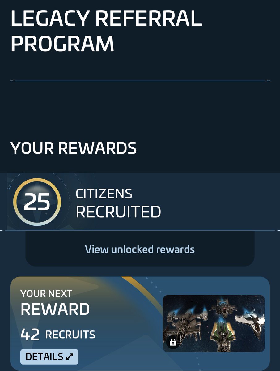 Got 18 referrals and 32 prospects from a two day campaign with <a href="/Starcitizenexus/">BlackXparrow</a> a whole lot closer to that Gladius Dunleavy! Shoot him a DM to see what it’s all about!