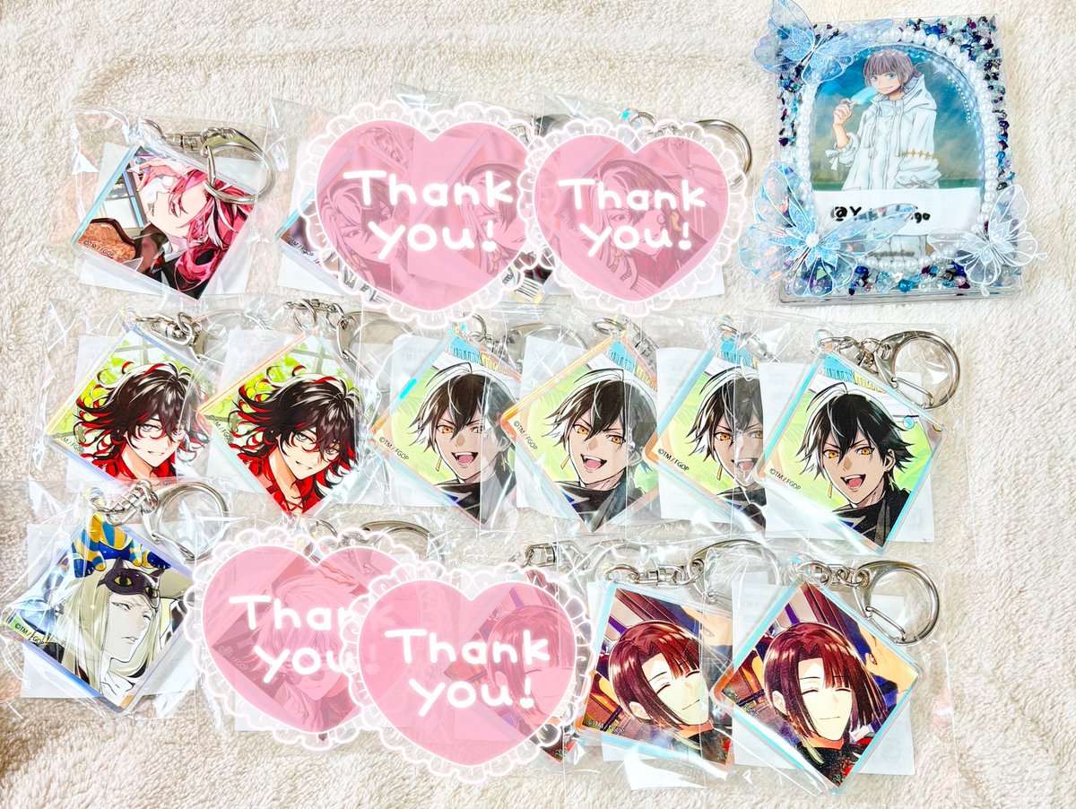 交換】fgo ホテルカルデア 缶バッジ・アクリルキーホルダー 譲:ダンテ