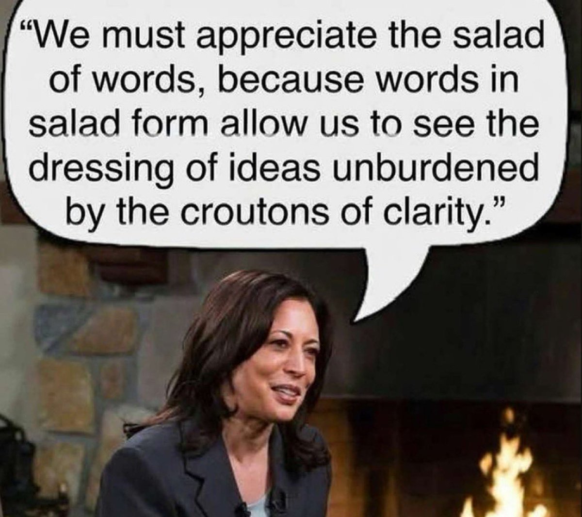 JamesPleickhar2's tweet image. The Queen of word salad’s returns! 🤣