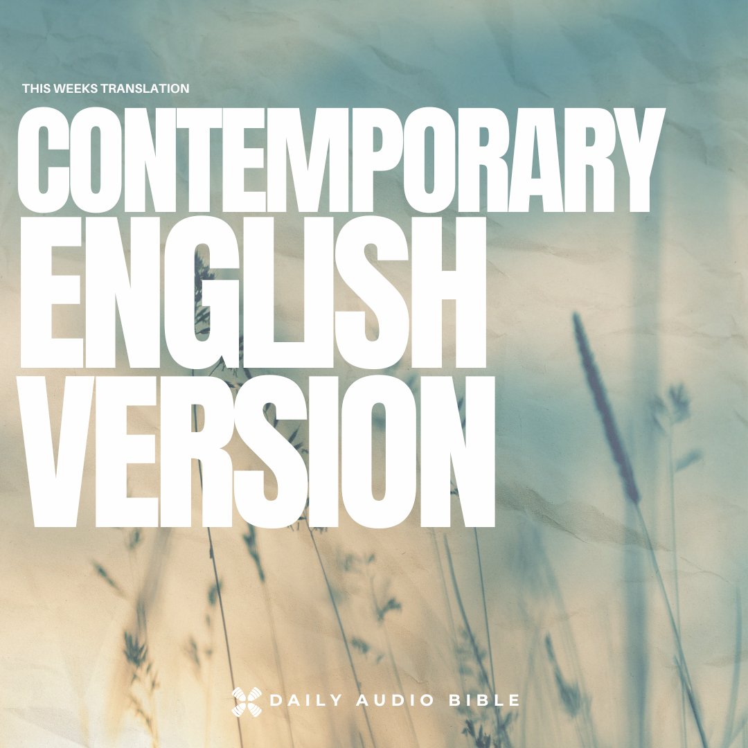 This week, we’ll be reading from the Contemporary English Version 📖

No matter what this week brings, God’s Word remains steady.

Tune in and let Scripture anchor you throughout the week ⚓️

#DailyAudioBible #DABCommunity #DABFamily #BibleInAYear #ScriptureDaily #GodsWord