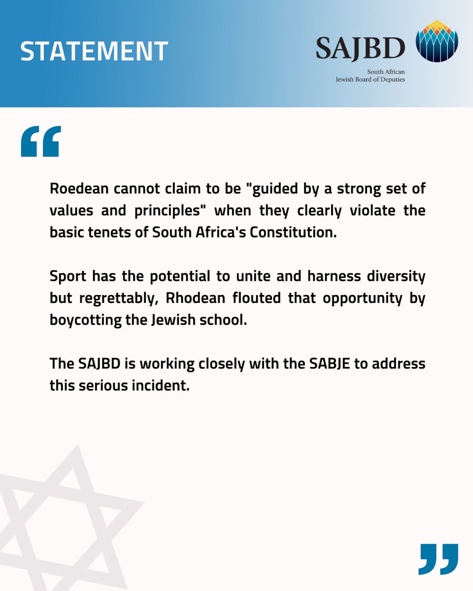 SA Jewish Board tweet media