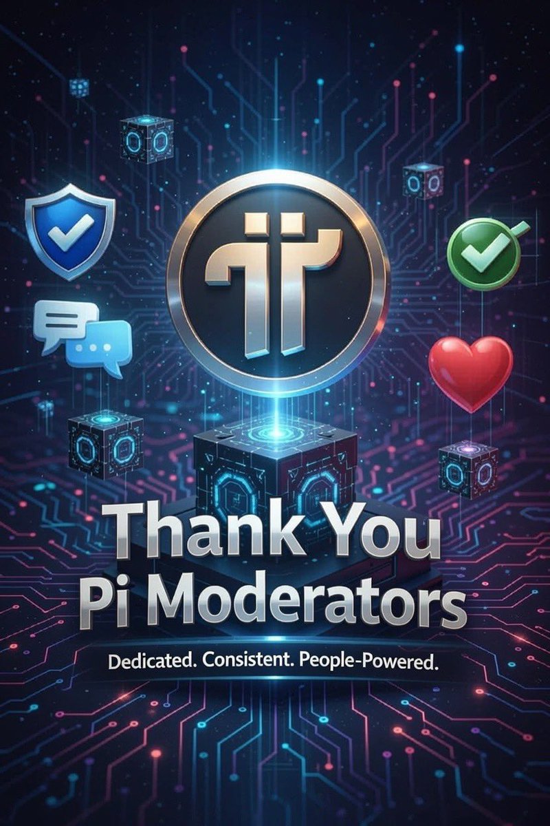 Flexl0y's tweet photo. 🙏 Thank You, Pi Moderators! 🙏
Dedicated. Consistent. People-Powered. 💪
Your hard work keeps the Pi Network secure, thriving, and growing for millions of Pioneers worldwide. 🌍🪙
We see you, we appreciate you, and we celebrate you today! 🎉
#PiNetwork #ModeratorsDay #PiPioneers #BlockchainCommunity #PiCoin #PeoplePowered
