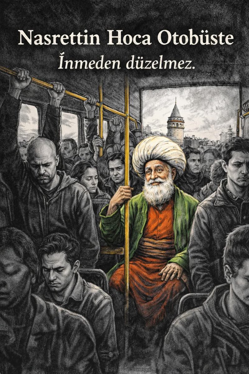 Nasrettin Hoca bir gün İstanbul’da otobüse binmiş.
Otobüs tıklım tıklım doluymuş.

Herkes söyleniyormuş:
— “Yollar bozuk.”
— “Şoför kötü.”
— “Bu düzen böyle gitmez.”

Hoca dinlemiş, dinlemiş…

Bir yolcu dayanamamış:
— “Hoca, seni fıkralarından biliyoruz. Görünce sormak istedim;
