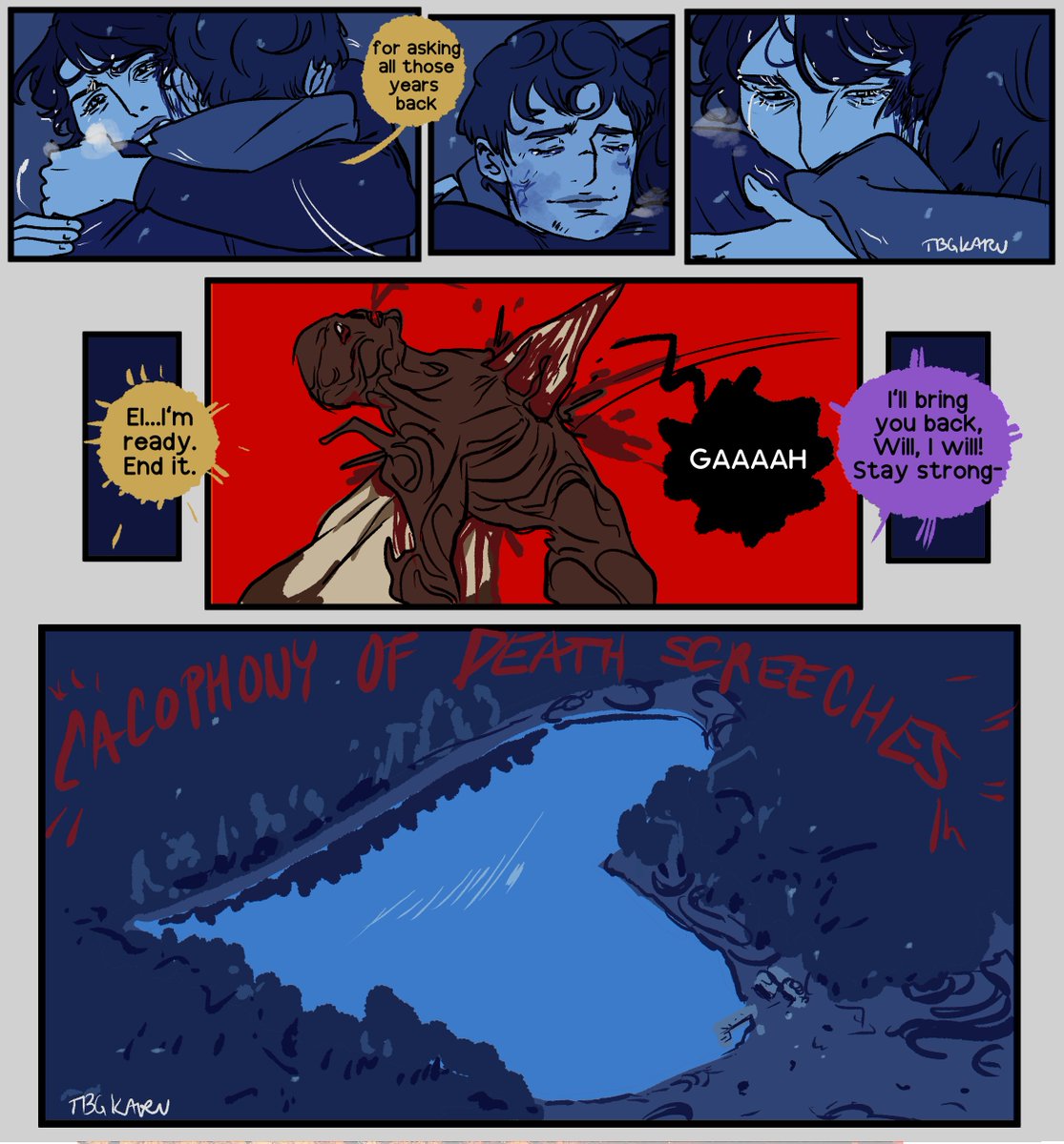 tbgkaru's tweet image. Of lover's lakes and hiveminds (3/3)
#byler #bylerfanart #strangerthings5 #willbyers #mikewheeler #st5spoilers