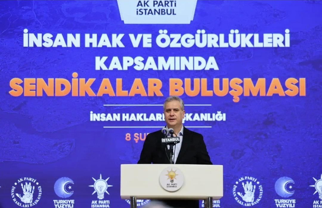 IlukMustafa's tweet photo. AK Parti İstanbul İl Başkanlığının
“İnsan Hakları ve Özgürlükleri  Sendikalar Buluşması” programına, Tüm teşkilat mensuplarımız birlikte katılım sağladık.Çalışma hayatına dair sorun ve taleplerin çözüm yollarının istişare edildiği verimli bir toplantı gerçekleştirildi.
#hakiş https://t.co/HmJlfYS6gt