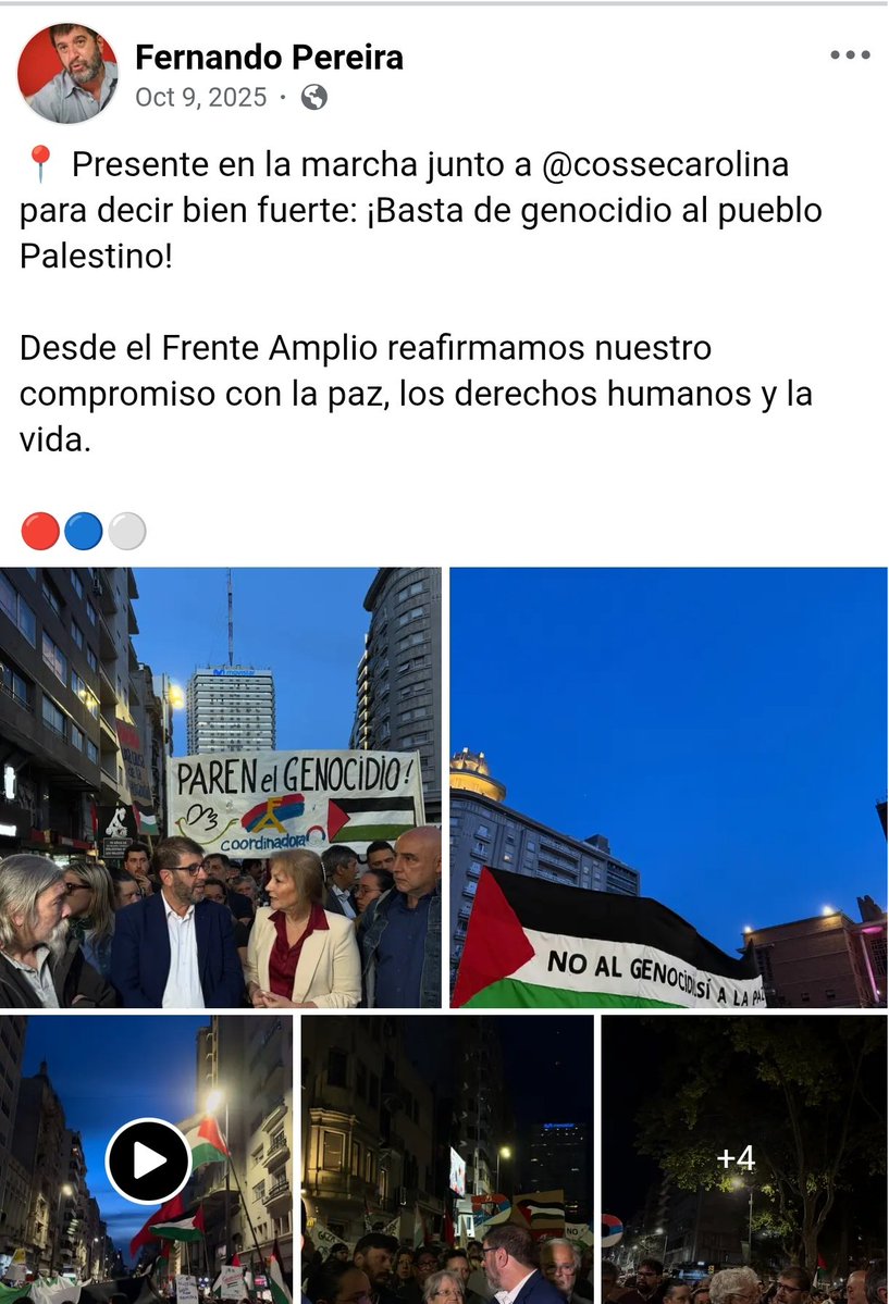 No se manifestó en contra de Maduro por que no vive en Venezuela, pero si se manifestó por Palestina, por que vive en marconi... digo, en la franja de gaza