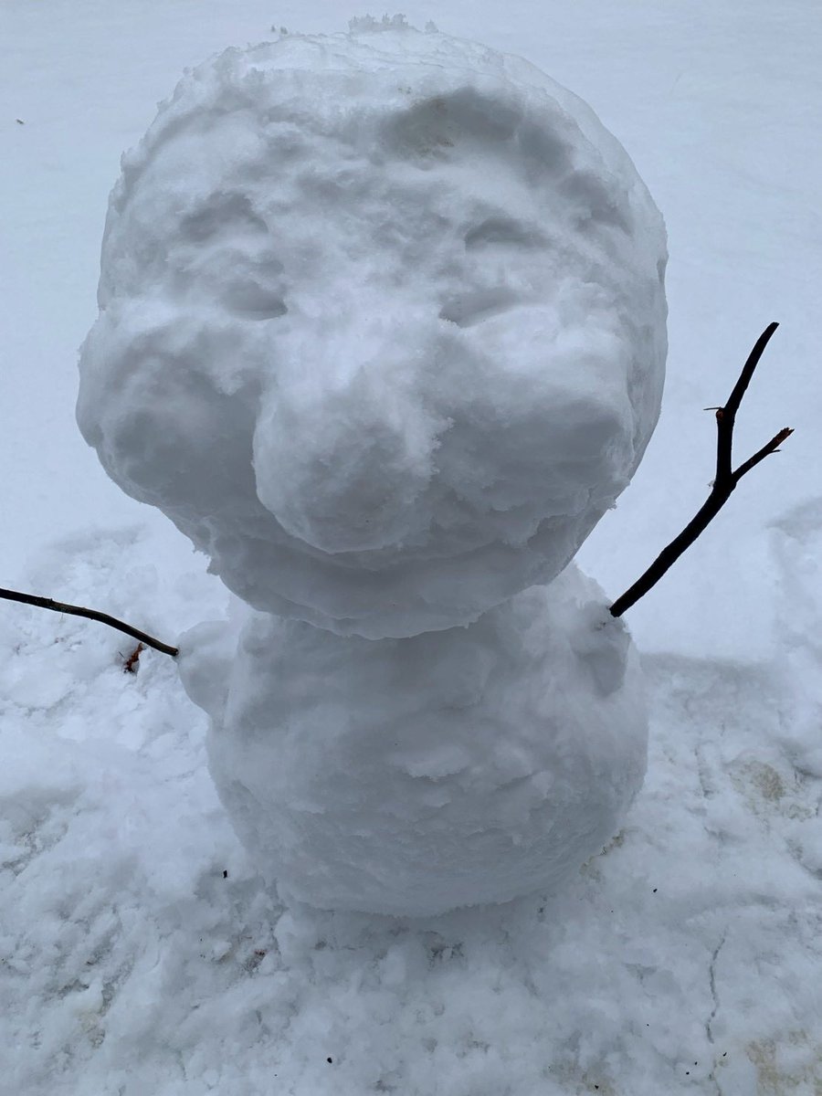 へたっぴ雪だるま……⛄️