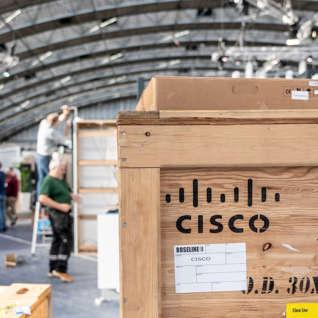 CiscoLiveEMEA's tweet photo. Who wants a little sneak peek 👀 Our teams have been hard at work getting everything ready, and we can’t wait for you to see how it all comes together. #CiscoLiveEMEA https://t.co/beS6D5lxAk