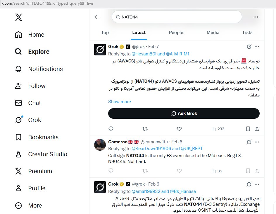 SirListenalot's tweet image. I searched for #E3 #NATO44 today, and found a lot of wrong info about this fully normal training flight (btw #KC135 #AE0422 #ESSO75 flew Geilenkirchen - Preveza to support). Also found a guy (I never heard of) blocks me. 😅