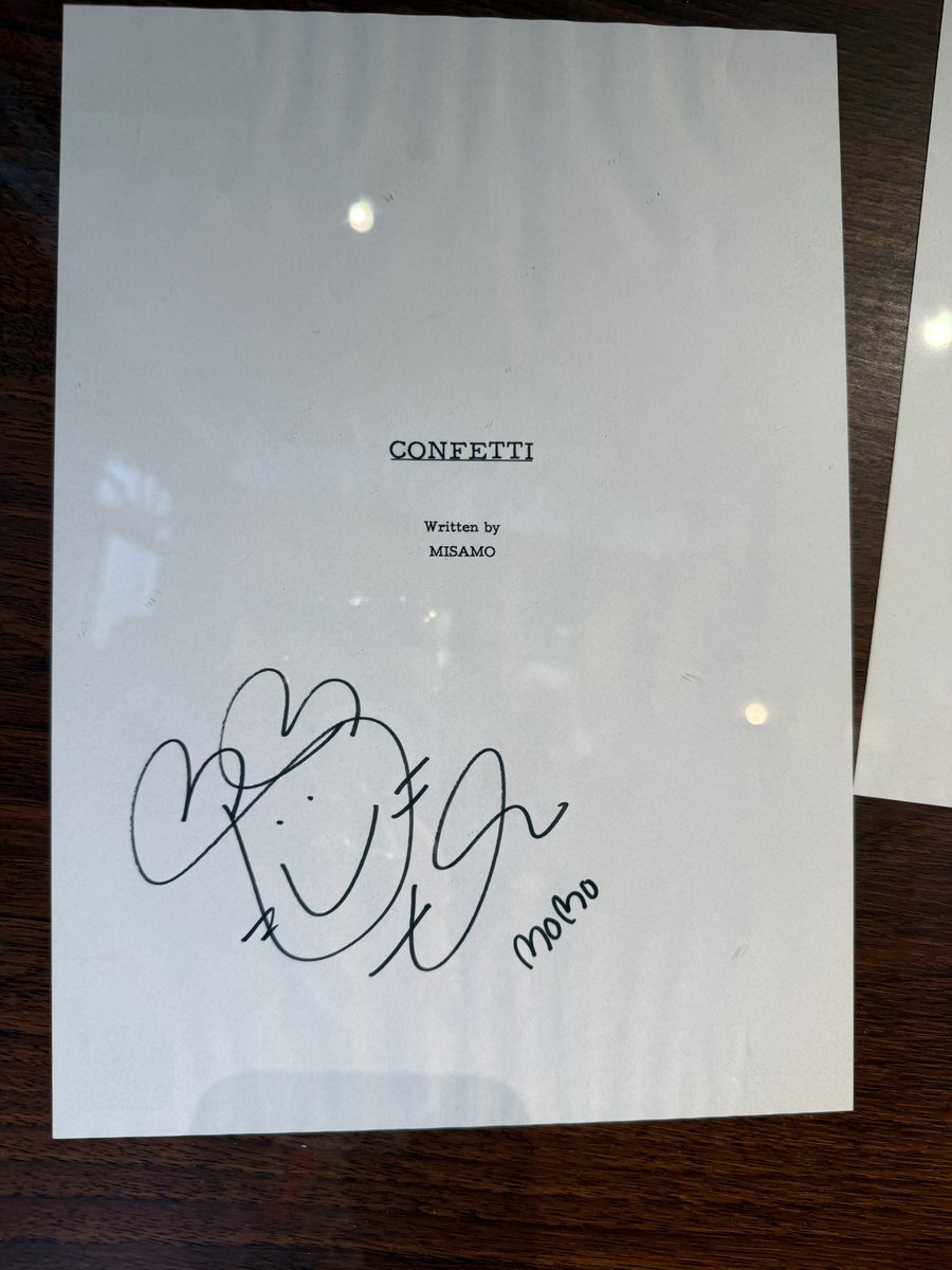 MISAMO様のサイン✍️💕 #MISAMO #MISAMOリスニングパーティー