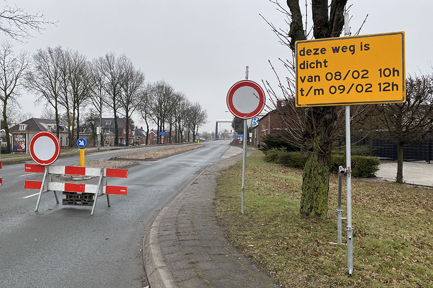 Woldweg bij Foxhol tijdelijk dicht door brugonderhoud 112hoogezand.nl/2026/02/08/wol…
