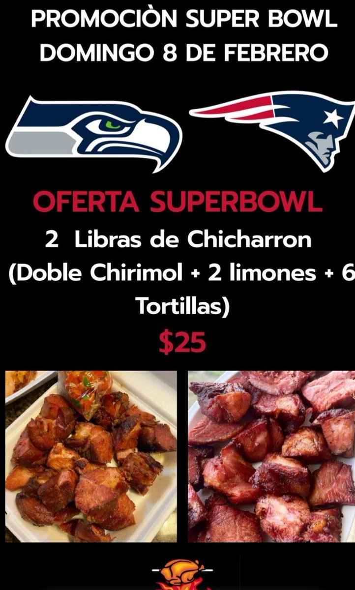 ¿Listo para vivir el Super Bowl LX hoy?

La jugada ganadora :

#CHICHARRONES  🏈 🔥 

#SuperBowlLX
 #NFL