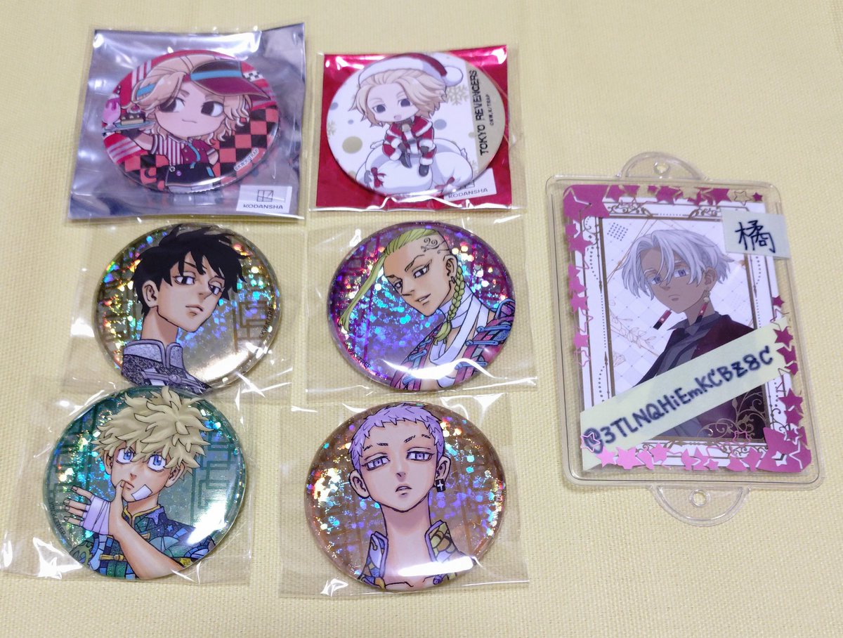 交換】東京リベンジャーズ 缶バッチ 原画展 ﾌﾟﾘﾝｾｽｶﾌｪ 譲)佐野万次郎