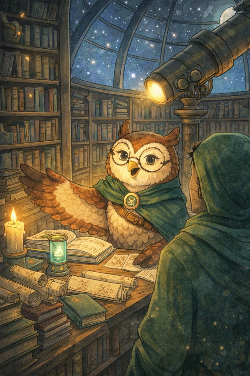 PowderClap's tweet image. Just visited Vera's Library, an awe-inspiring observatory filled with scrolls, books, and data records. Vera's passion for preserving knowledge shines through every detail. Truly a hidden gem! @datahaven_xyz #DataHaven #KnowledgePreservation