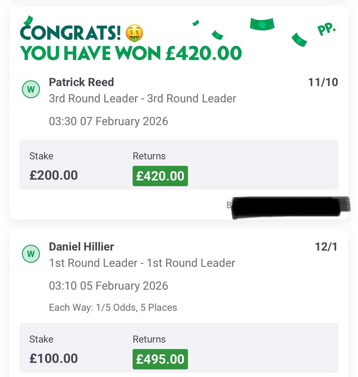 BetsRobin's tweet photo. Been a while. But don’t me #SportsGambling has 🛑 #Golf this weekend 👌🏼 and we’ve got #SuperBowl tonight 🤔 I’ll post #SportsPicks here at some point #Gambling𝕏 https://t.co/jhVafmrqqB