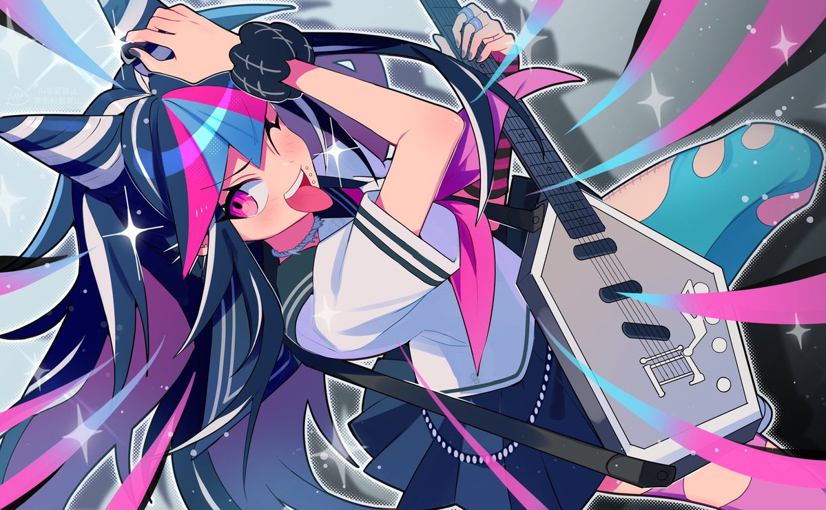 久しぶりに描きたくなったので！！澪田唯吹ちゃん🎸✨