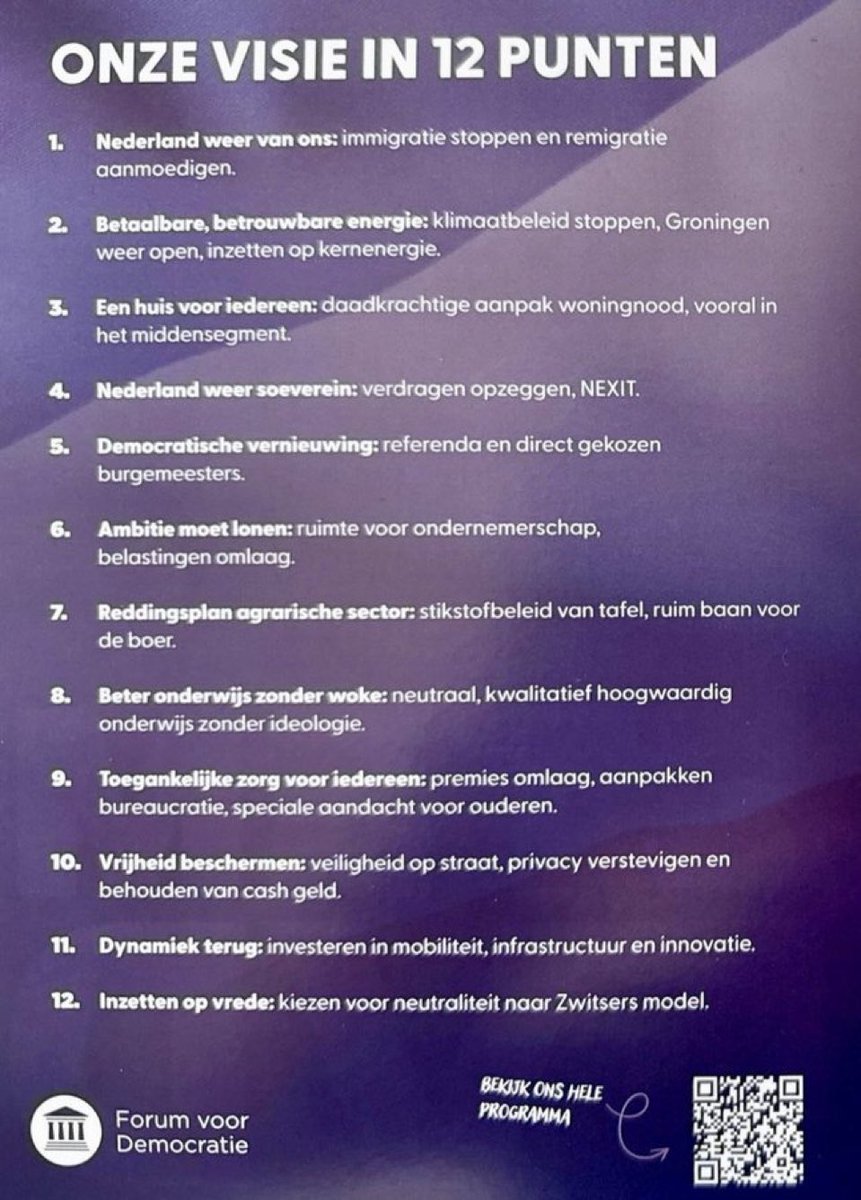 FVD gaat mega groot worden bij de gemeenteraadsverkiezingen,hoe kun je hiertegen zijn.
Dit zegt alles over de plannen van links en extreem links met Nederland .
Laten we massaal achter Lidewij de Vos gaan staan🙏