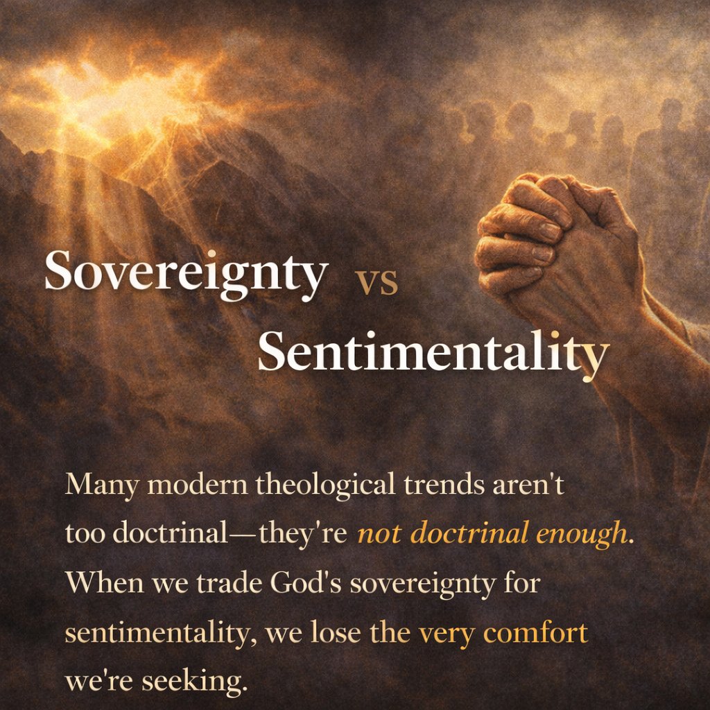 _TeachingBridge's tweet image. Many modern theological trends aren’t too doctrinal—they’re not doctrinal enough. When we trade God’s sovereignty for sentimentality, we lose the very comfort we’re seeking. 

This piece presses the point: the church doesn’t need a smaller God. It needs a truer one.…