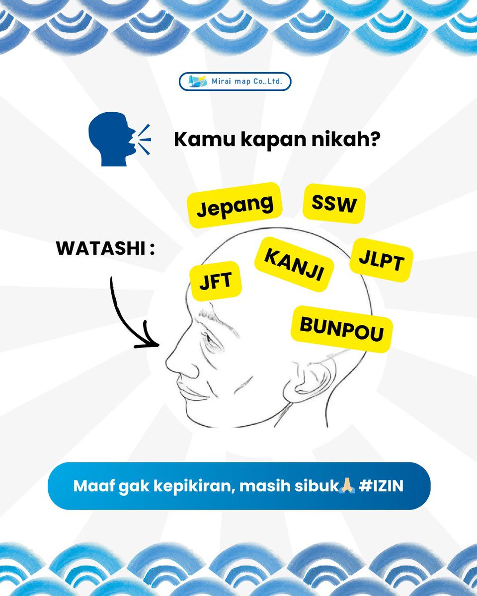 Izin🙏🏼 mending ke Jepang dulu🙏🏼 Ke Jepang lewat Mirai Chizu ya🙇‍♀️

#kerjadijepang #kerjakejepang #lokerjepang #ssw