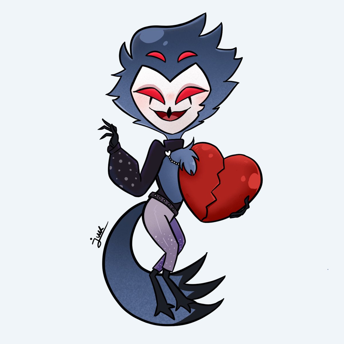 Oh my baby 🤏 
I miss him sooo much🦉💖
 #Stolas #HelluvaBoss #HelluvaBossFanart