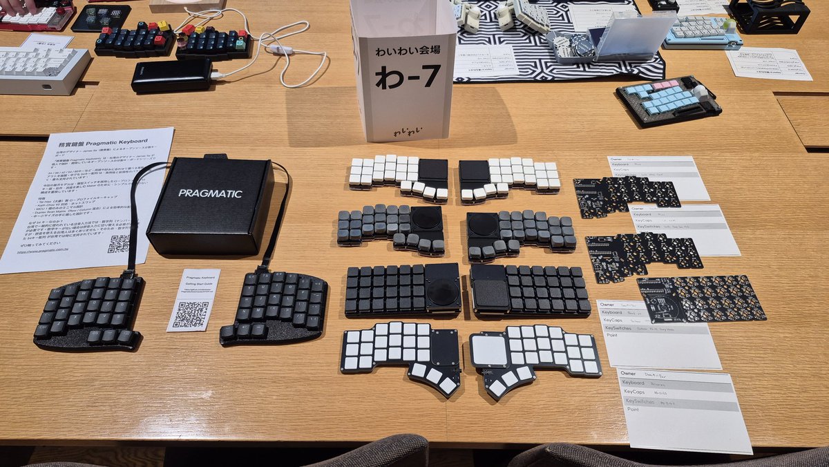 跟James（jsa）參加活動 ，也是第一次到會場，加上自己日文真的不行，最後大部分時間都是用鍵盤交流🤣

#天キー