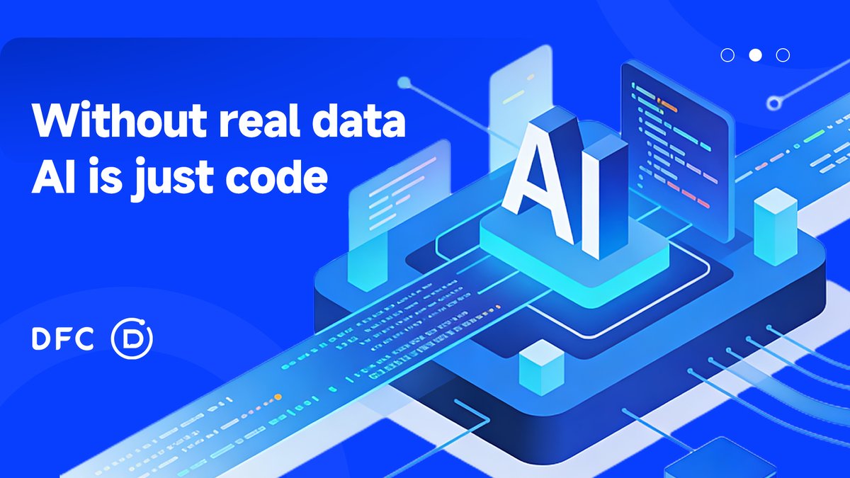What AI healthcare truly lacks is not algorithms.
It’s high-quality, continuous, real-world health data.

Through a wearable DePIN network,
DFC supplies long-term, verifiable data for AI diagnosis.

Without data, AI is just code.
🧠🩺📊