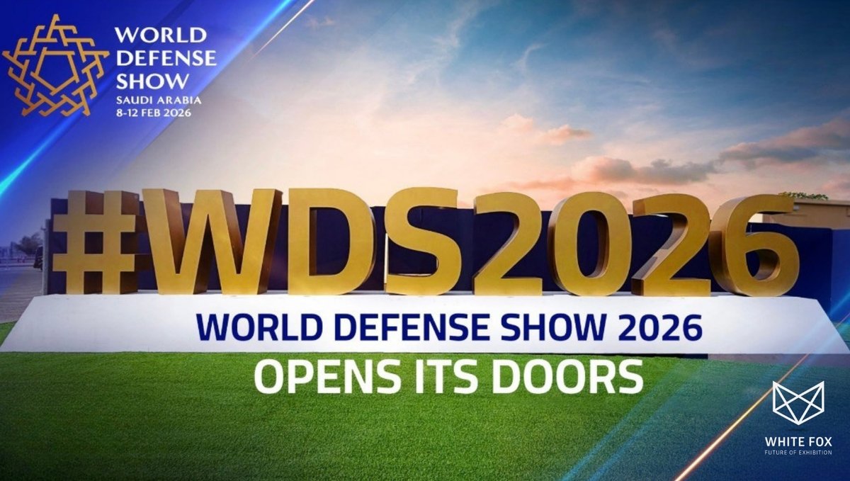 whitefoxexpo's tweet image. World Defense Show Saudi 2026 — Grand Opening 🇸🇦

We're officially here at World Defense Show, and it feels great.

WHITE FOX EXHIBITS - Your trusted Exhibition Stand Builder!

#whitefoxexhibits #wds #saudi #exhibitionstandbuilder