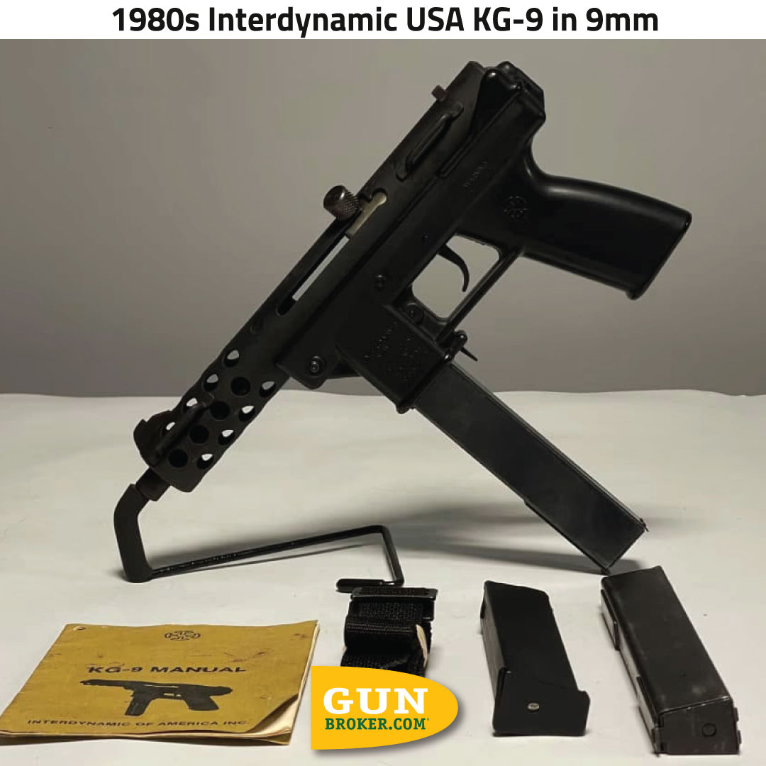 GunBroker's tweet image. It's #SundayGunday! What do you think about this 1980s Interdynamic USA KG-9 in 9mm
🔗 See it here: bit.ly/4angwU3

#gunsdaily #9mm #KG9