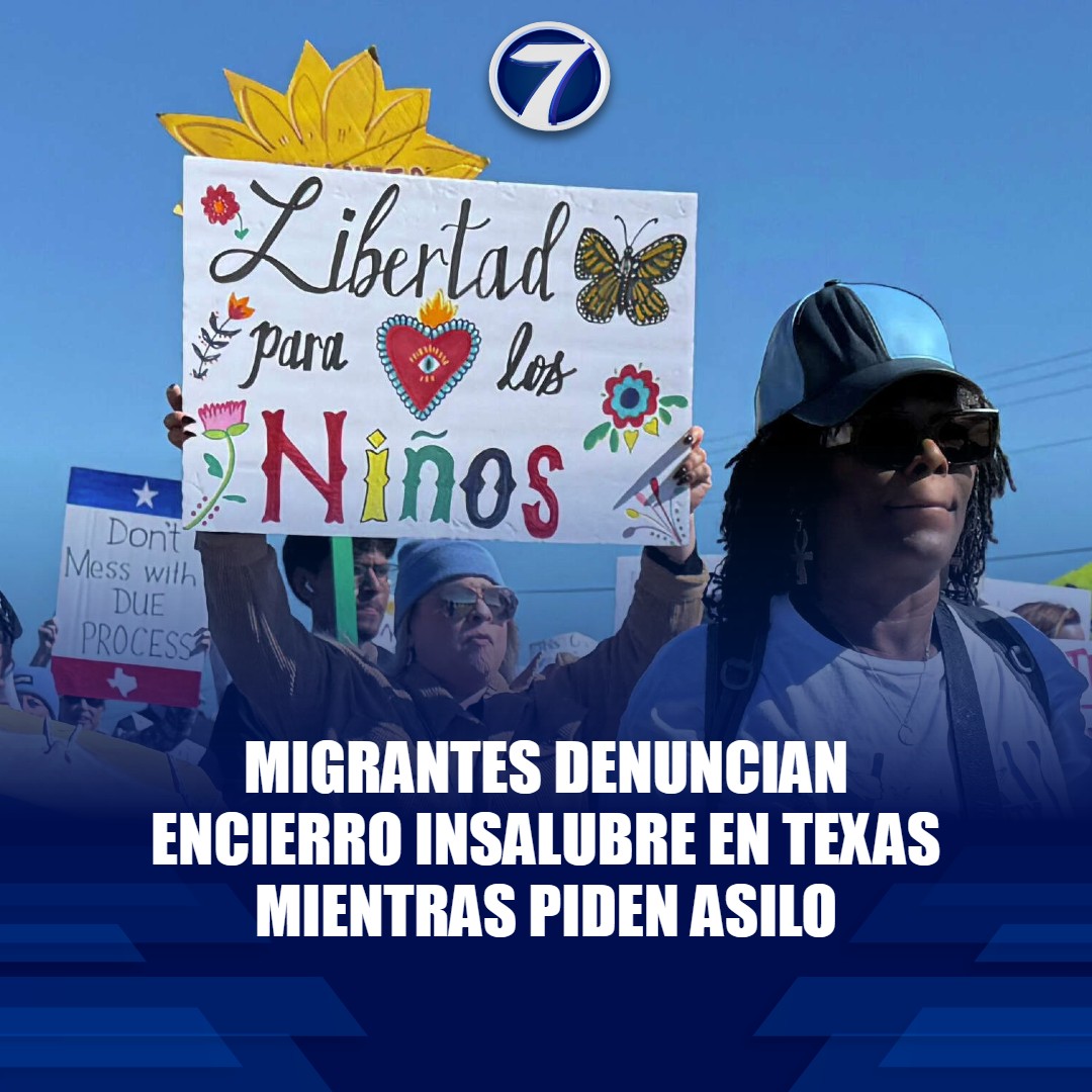 Noti7Guatemala's tweet image. Migrantes piden #asilo y denuncian condiciones inhumanas en #Texas 😟🗣️➡ bit.ly/3Mth0Qw