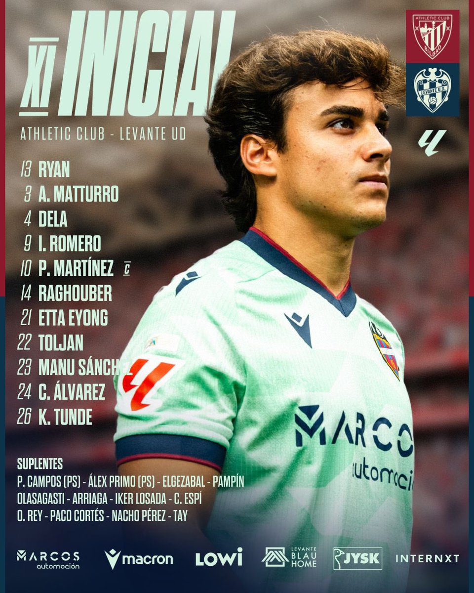 _iToly's tweet image. اتلتيك بيلباو - ليفانتي 
مباراه صعبه على ليفانتي لاسباب كثيره منها بتلعب في السان ماميس واهم الاسباب اوضاع النادي صعبه ومهدد بالهبوط