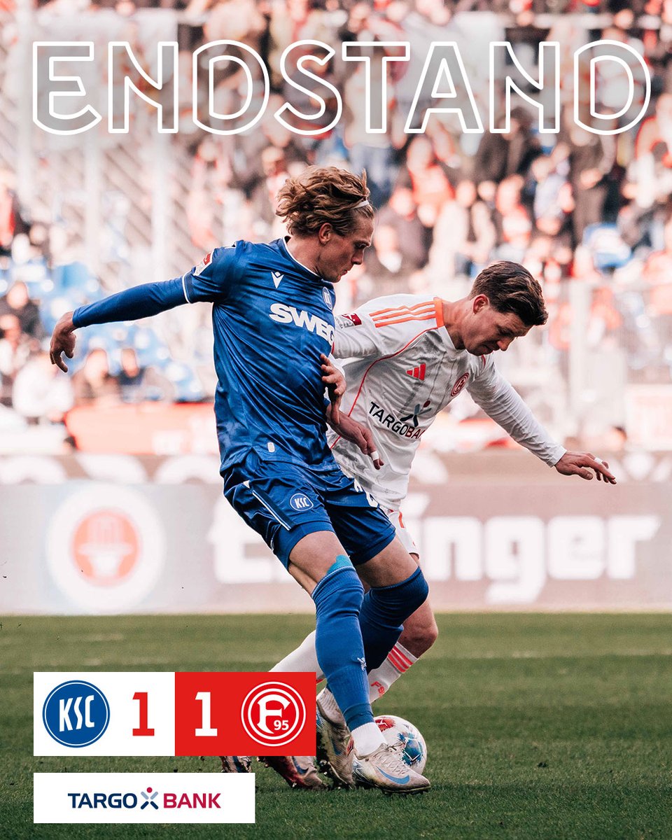 f95's tweet image. Und dann ist Schluss - wir trennen uns 1:1 vom KSC 😐

#f95 | 🔴⚪️ | #KSCF95 (90.+5)