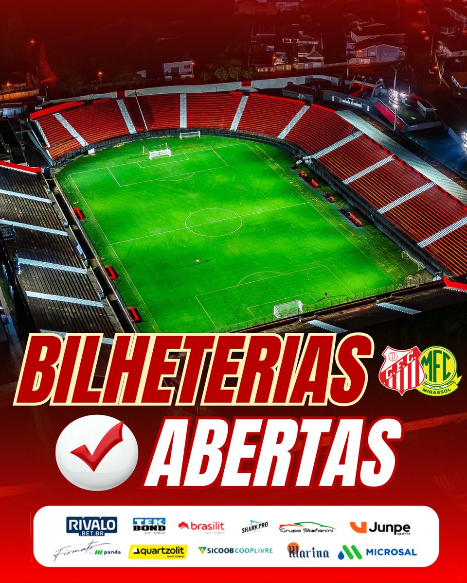 As bilheteiras do Estádio Carlos Colnaghi já estão abertas para o duelo de logo mais diante do Mirassol.

Tá esperando o que pra garantir o seu ?

Compre antecipadamente, evite filas e venha torcer para o Leão nesse importante e decisivo duelo pelo Paulistão 2026.