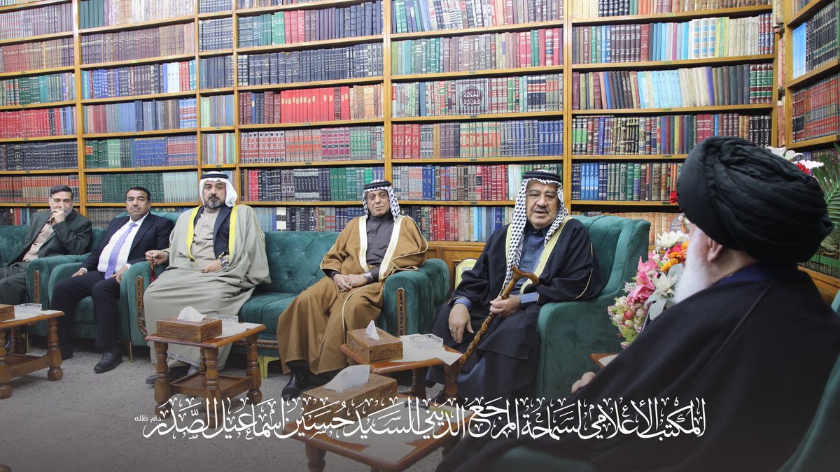 ⭕️ استقبل سماحة المرجع الديني آية الله الفقيه السيد حسين إسماعيل الصدر (دام ظله)، الشيخ بهجت الشيخ كامل السلطان والوفد المرافق له، حيث جرى خلال اللقاء تبادل الأحاديث الودية وبحث عدد من القضايا الاجتماعية والوطنية ذات الاهتمام المشترك.

#السيد_حسين_إسماعيل_الصدر
#المكتب_الإعلامي