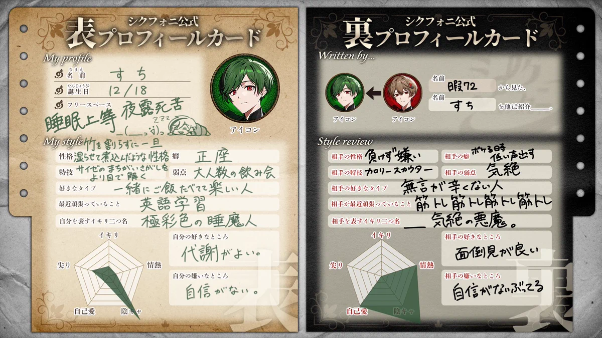 シクフォニプロフィール帳 - بحث / X