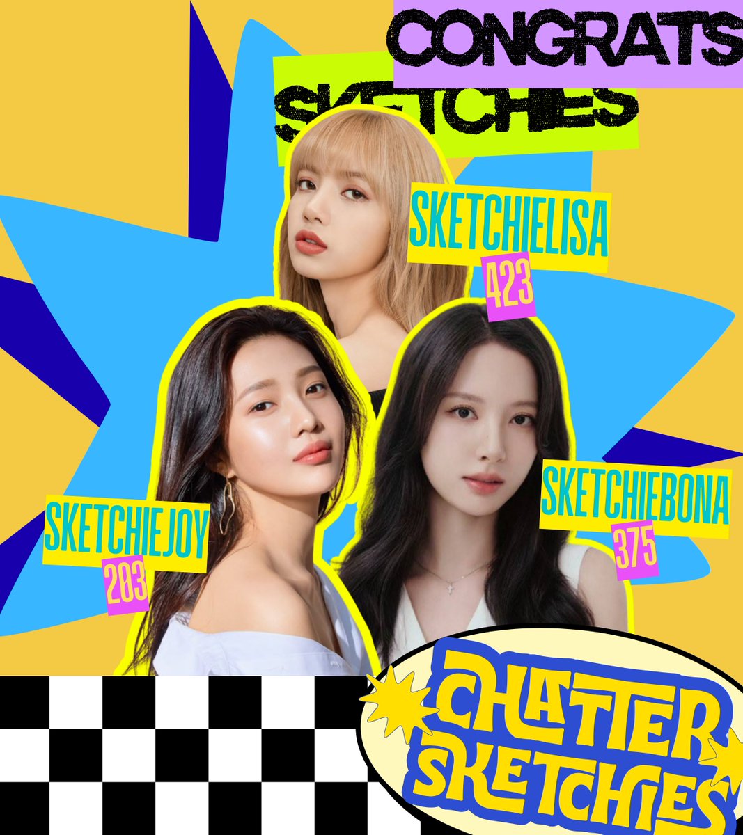 Keren banget trio macan asia ini kalau kata si bangkai. 🥺❤️ <a href="/sketchieLISA/">✭</a> @sketchieJOY