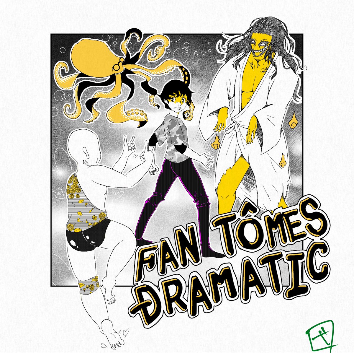 FANTÔMES DRAMATICのファンアートです
怪物3人に巻き込まれたおひなぽんが、どんなプロレスラーになるのか楽しみです。
#FANDORA
#ddtpro