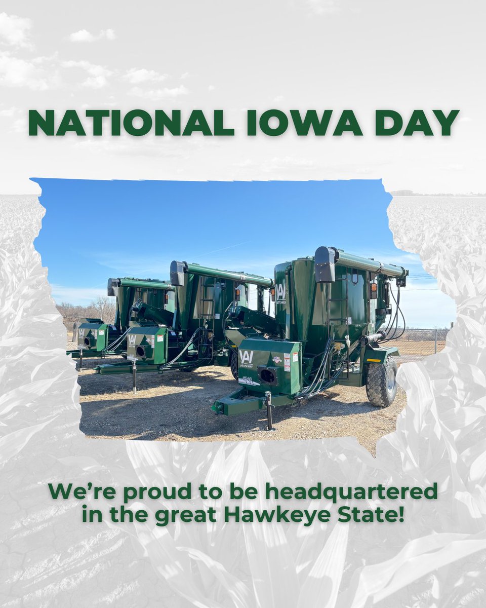 It may be Superbowl Sunday...but we're celebrating National Iowa Day first!🌽🚜