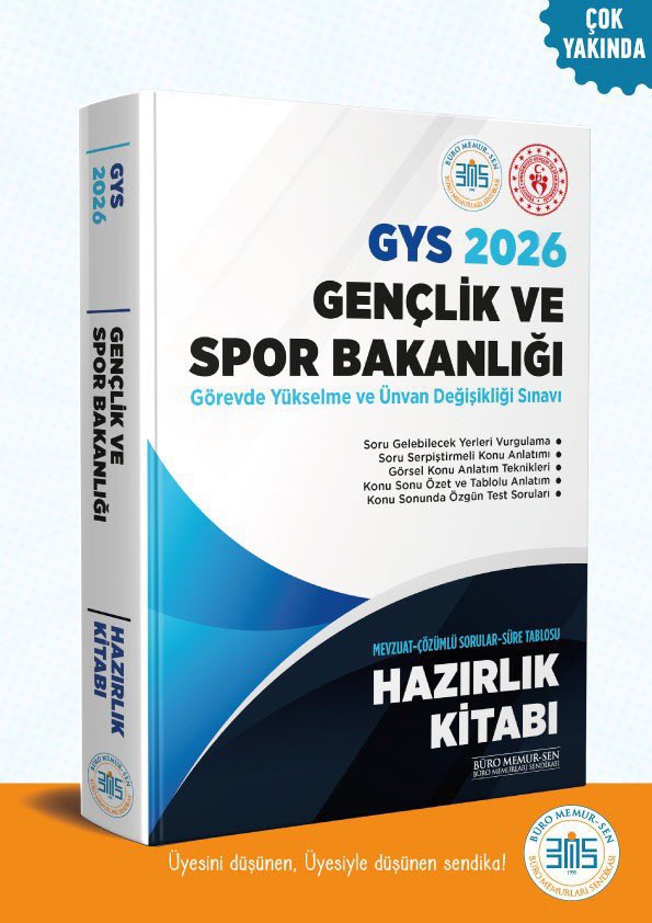 BÜRO MEMUR-SEN HER DAİM ÜYESİNİN YANINDA!

Değerli üyelerimiz,

Gençlik ve Spor Bakanlığı 2026 Yılı Görevde Yükselme ve Unvan Değişikliği Sınavı (GYS/UDS) takvimi yayımlandı.

Gençlik ve Spor Bakanlığı Görevde Yükselme ve Unvan Değişikliği Sınavına hazırlanan siz kıymetli