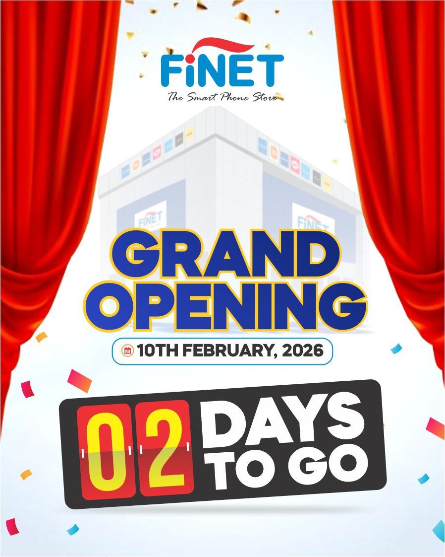 FinetMobile's tweet photo. South-East, it’s getting close 👀📱

2 DAYS to the FINET Grand Opening.

New doors. Smart gadgets. Better deals.

📅 Feb 10, 2026

🌐 https://t.co/gRK7PbyPEI
📲 0817 614 4002 | 0916 000 1762

Be part of the moment. Be part of FINET 🚀

#FinetMobile #2DaysToGo #SouthEastNigeria https://t.co/cF6eyvNuok