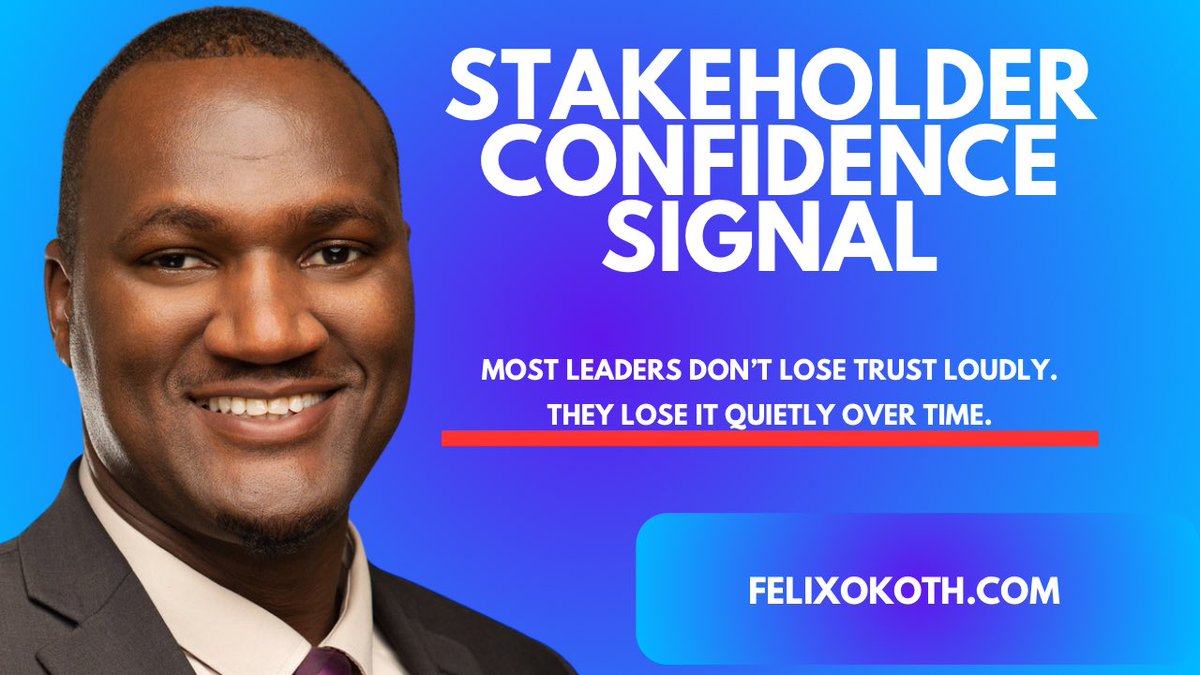 Leadership risk doesn’t surface in results.
It surfaces in confidence erosion.

Before performance declines, stakeholder behavior shifts:

1. Decision latency increases
2. Communication narrows
3. Escalations bypass formal structure
4. Alignment becomes conditional

These are not