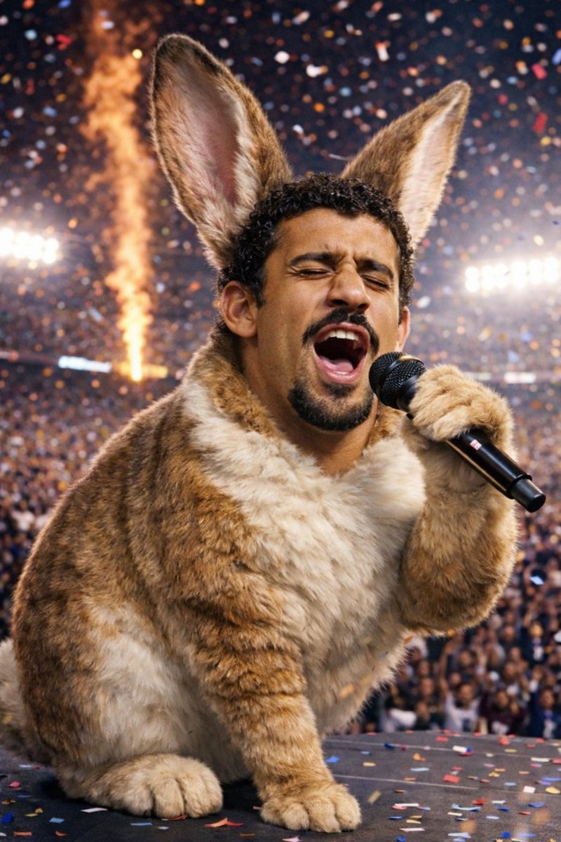 bolttrick's tweet image. Bad Bunny is performing the half-time show at the superbowl today

He has been the most talked about figure over the past week, winning the grammys and viral all over social media.

There are tweets literally every second of him: x.com/search?q=bad%2……