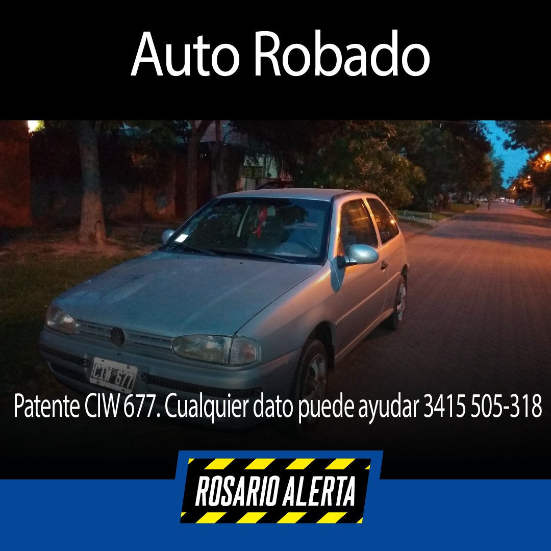 RosarioAlerta's tweet photo. 🚗 Auto robado Buscan este vehículo sustraído ayer en Pasaje Ortiz al 700, entre Laprida y Buenos Aires. Patente CIW 677. Cualquier dato puede ayudar. 📞 3415 505-318
#AutoRobado #Rosario @emergenciasAR https://t.co/P1Tcbuxu9V
