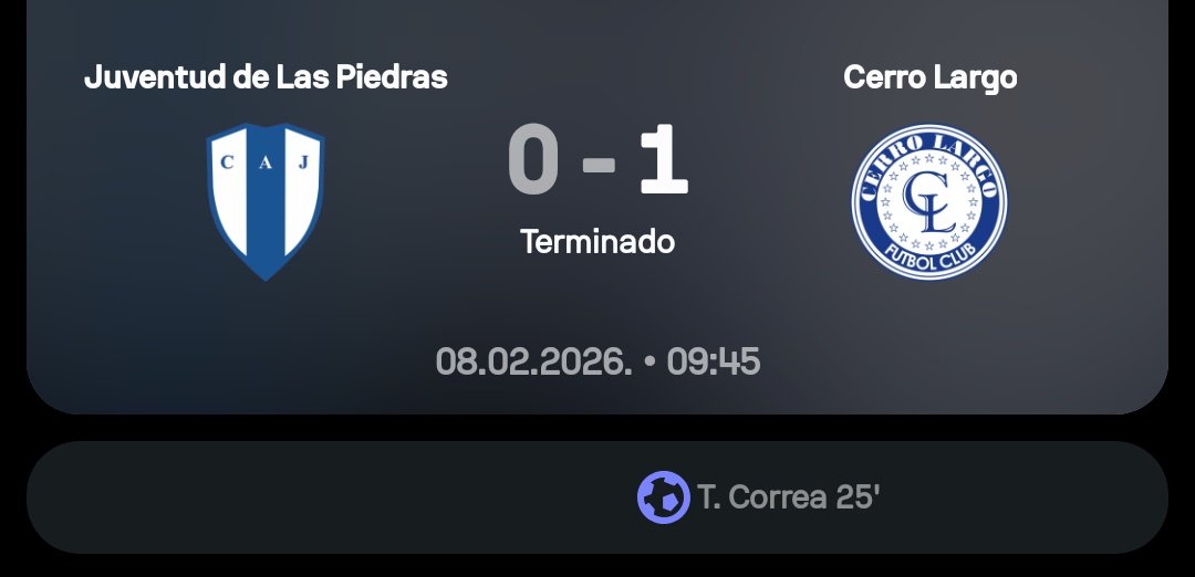 #LigaAufUruguaya ⚽️🇺🇾
Torneo Apertura  - Fecha 1

Resultado final