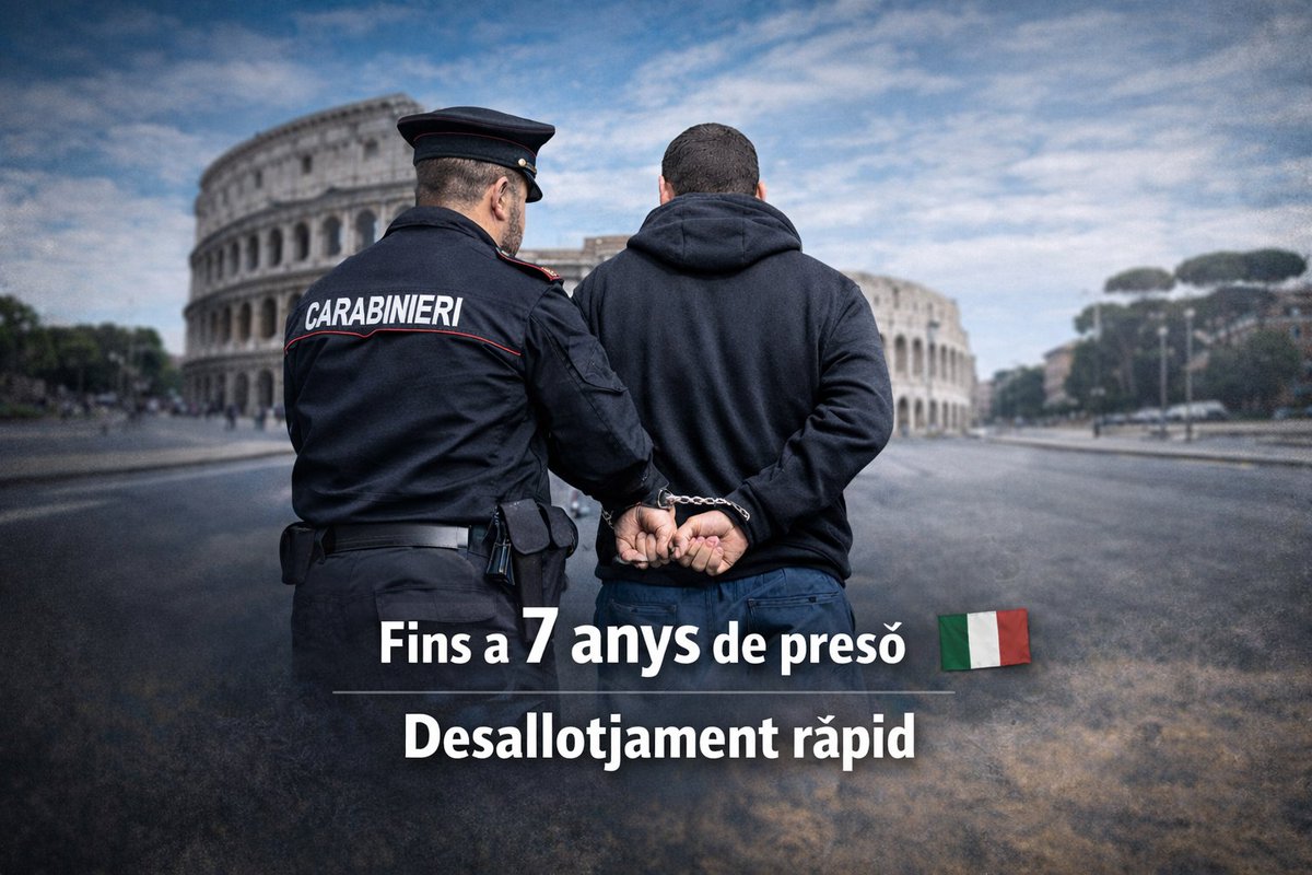 EA3J_Joan's tweet image. Itàlia: fins a 7 anys de presó per ocupar un habitatge i desallotjament ràpid.

Catalunya: impunitat, traves al propietari i premi a l’ocupa.

Dues maneres d’entendre la llei: autoritat o deixadesa.

@CatalunyaAC  ho té clar❗

 💙 #SalvemCatalunya