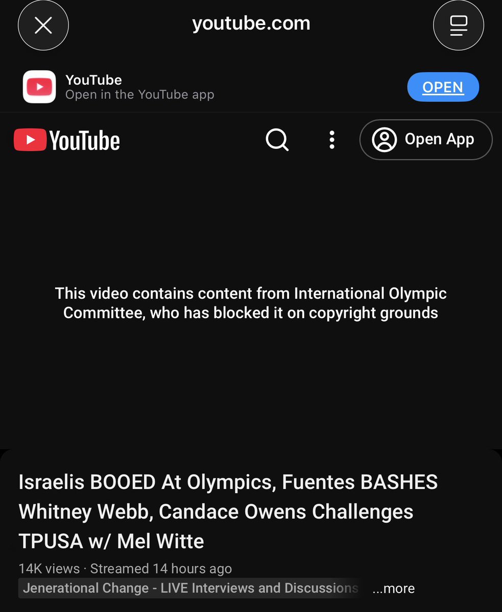 Villgecrazylady's tweet image. The IOC is filing copyright complaints against accounts for sharing the video of Israelis getting booed at the opening ceremonies