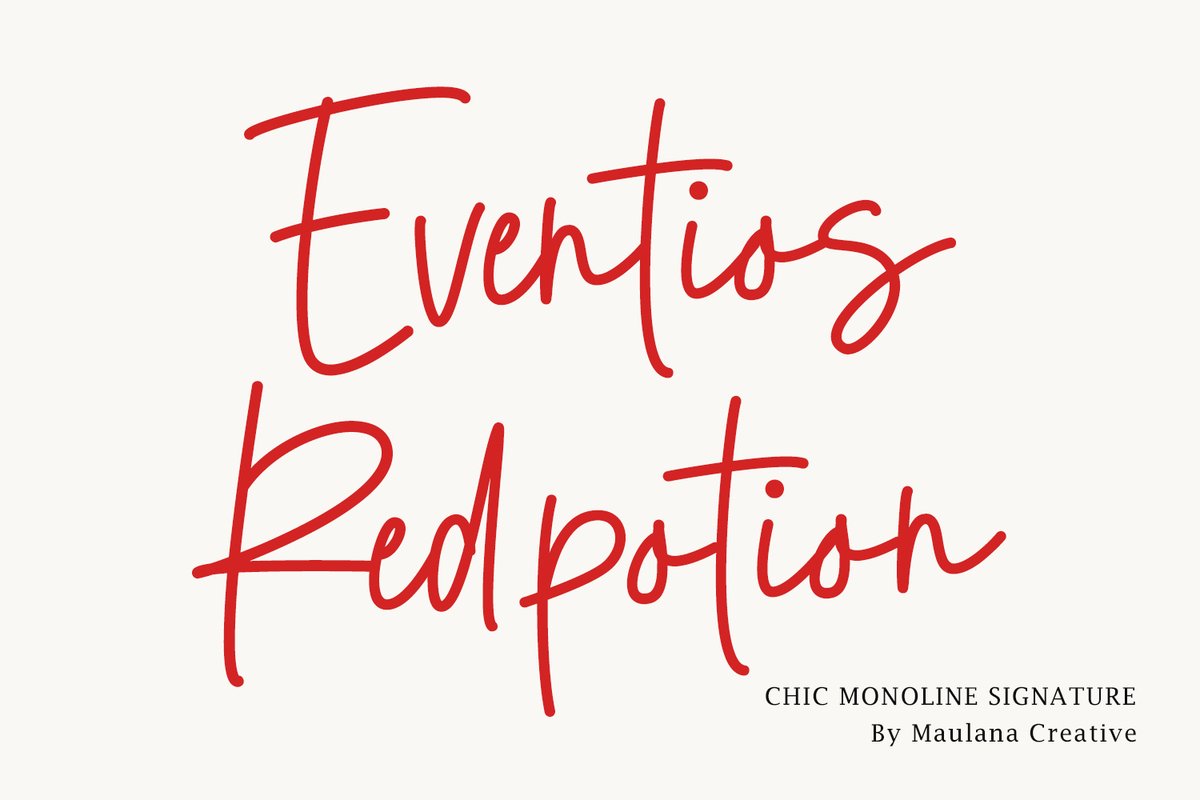 geelz_maulana's tweet photo. https://t.co/5hfXPBn8KB 
#EventiosRedpotion #MonolineSignature #ChicScript #HandwrittenFont #ModernBranding #ElegantTypography #LuxuryLogo #WeddingFont #MinimalistScript #StylishLettering #AestheticFont #MaulanaCreative #GraphicDesign #SignatureStyle #CleanHandwriting https://t.co/sd51SpT54G