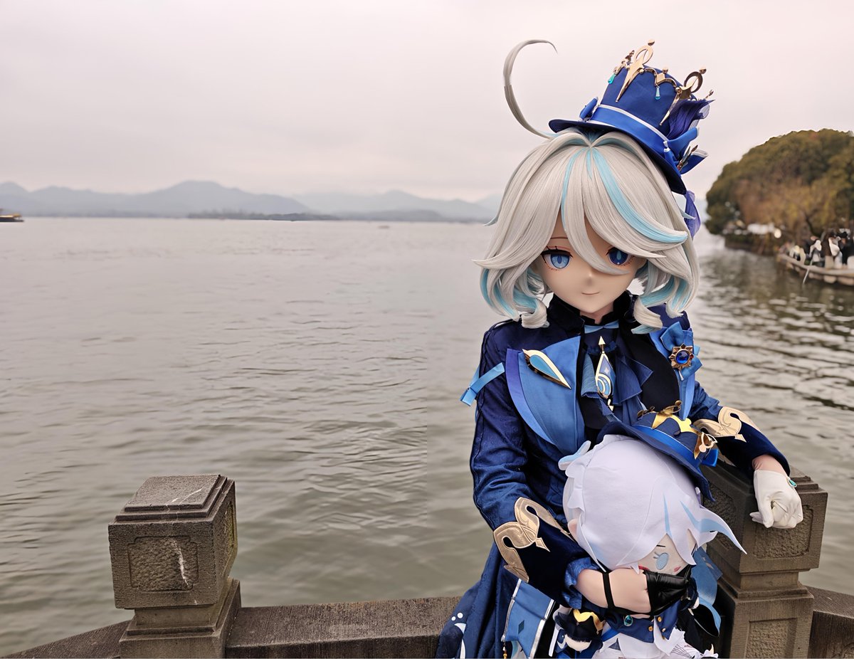 Musaesss's tweet photo. 西湖一隅
🎭:@heyaoheyao 
#kigurumi
#原神 
#芙宁娜 https://t.co/BOKt1oUpvK