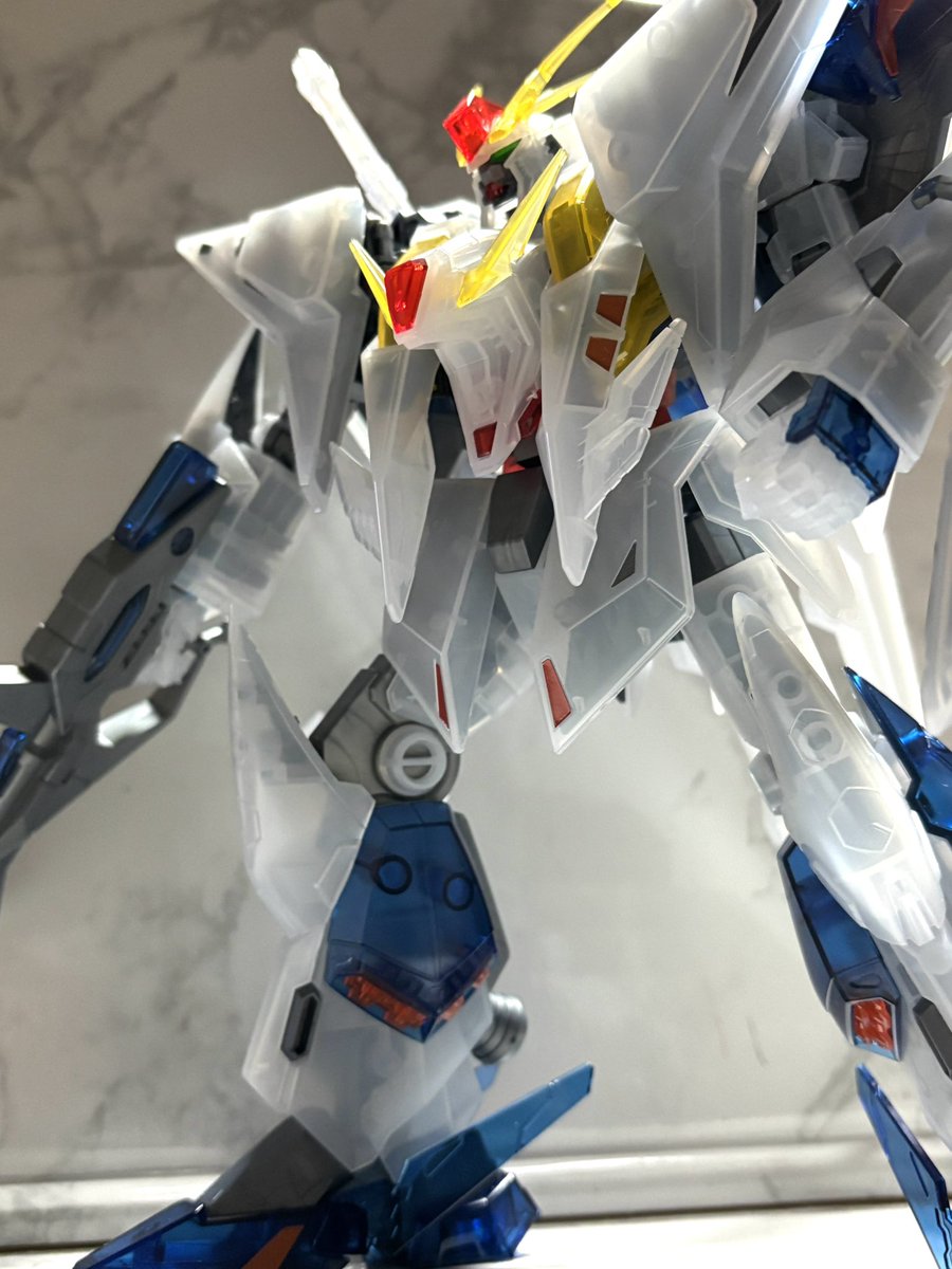 HGクスィーガンダム クリアカラー完成 劇場物販のガンプラ😊 クリア