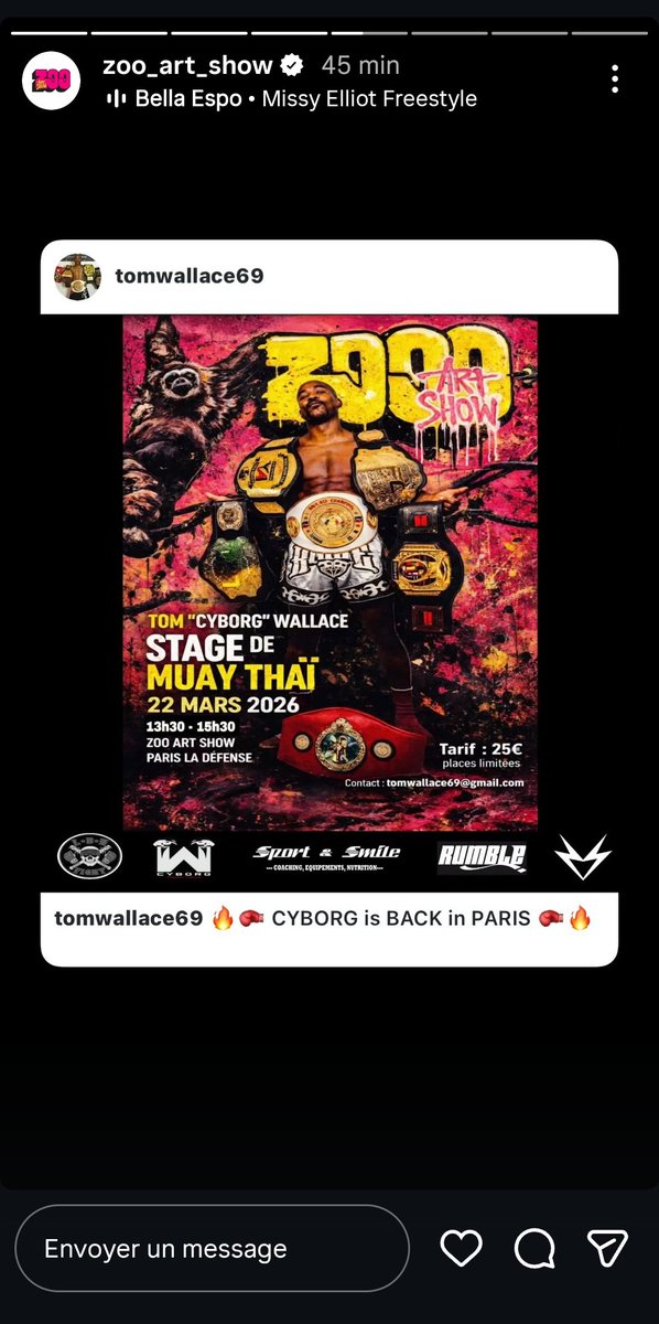 PARIS 22 MARS reservez maintenant 🔥🥊😊  #muaythai #paris #zooartshow
